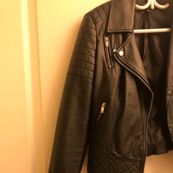 Black moto jacket - Picture 2 of 5